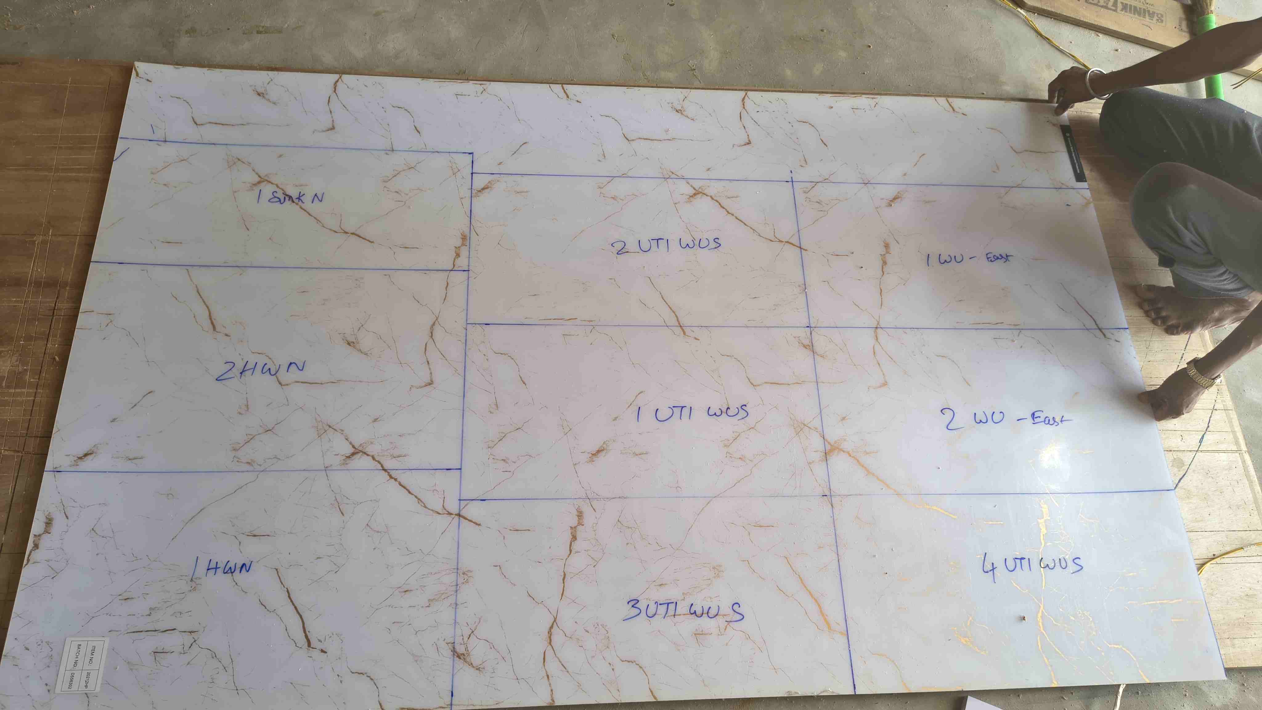 White Gold Acrylic sheet